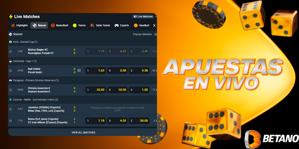 Apuestas deportivas en tiempo real