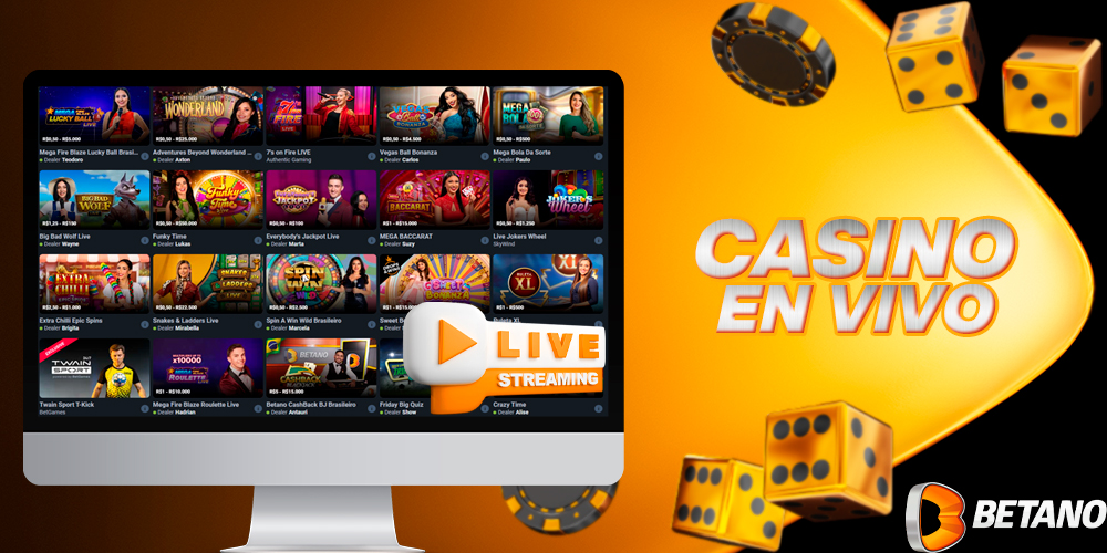 Casino en vivo en el sitio web de Betano