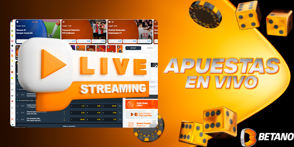 Apuestas deportivas en directo en la web de Betano Chile